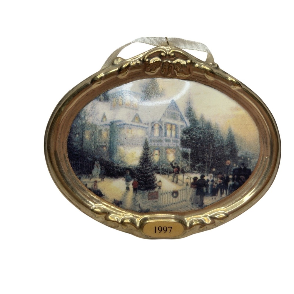 Hallmark Keepsake Ornament 1997 Victorian Christmas Thomas Kinkade Ornament